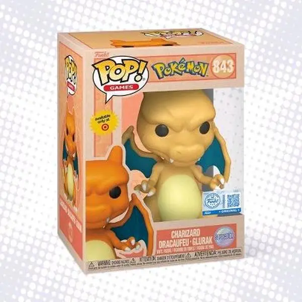 Funko Pop! Charizard #843 Soft Color Pokemon Vinyl TARGET EXCLUSIVE / w protector