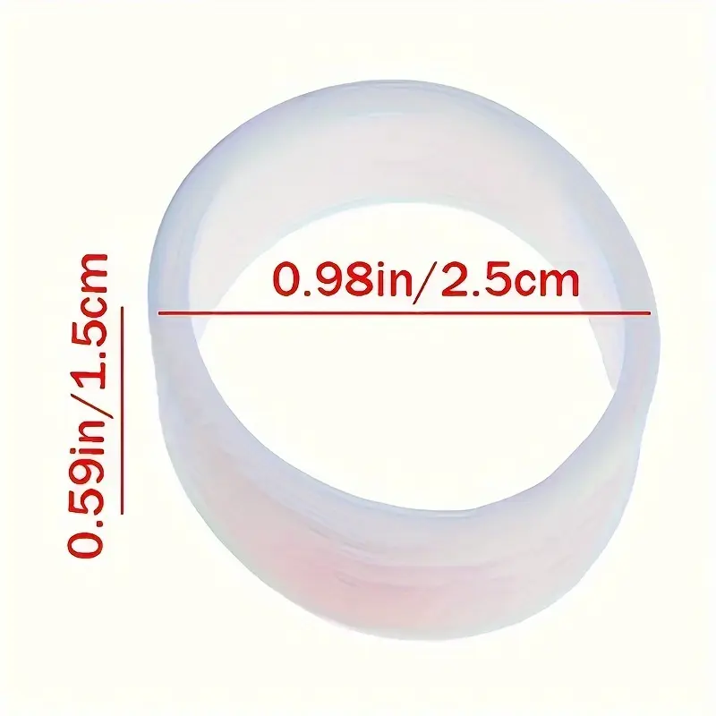 5pcs Black Silicone Non-Slip Grip Rings for Tennis & Badminton Rackets - Durable, Stretchy Rubber Seals