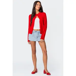 Clementine Low Rise Denim Micro Skort