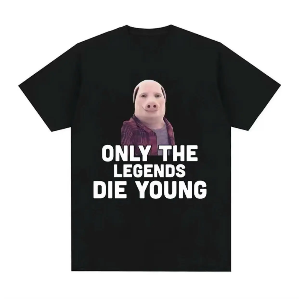 Comfort Colors Only The Legends Die Young John Pork Shirt and Sweatshirt - Brainrot Fans Tee