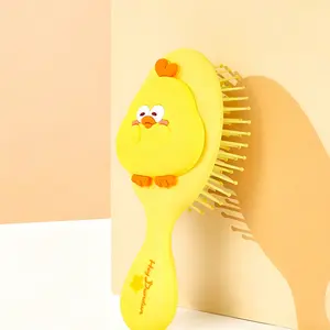 MINISO Dundun Chicken 3D Air Cushion Hair Brush - Cute Scalp Massage Tool, Detangling Aid for Smooth Locks, Daily Styling & Care