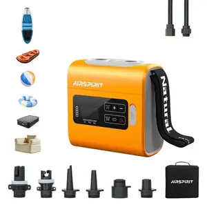 Professional High-Pressure SUP Pump – Fast Inflation for Rafts, Air Mattresses & Inflatable Sofas, 22PSI, 250L/min, 5200mAh Rechargeable