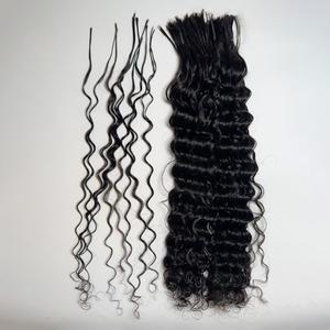 Ygwigs Pre-Divided Water Wave Bulk Human Hair For Braiding Easy Split Double Drawn Ready To Use