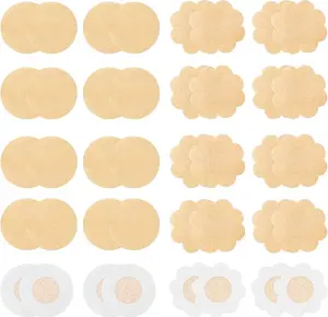 40 Pieces nipple covers disposable nipple Pasties nipple Petals, Solid Color/ Casual Invisible Comfy Breathable Nipple Sticker, Comfort Accessory Bra