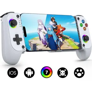 MC1 Phone Controller for ( Model) & Android - Hall Effect Joystick,  Grip, Case-Friendly,  Mobile Gaming Controller with Travel Dust Bag, 7 Color Lights, Turbo, KeyLinker APP