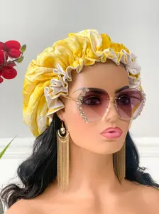 Jumbo Yellow Satin Bonnet