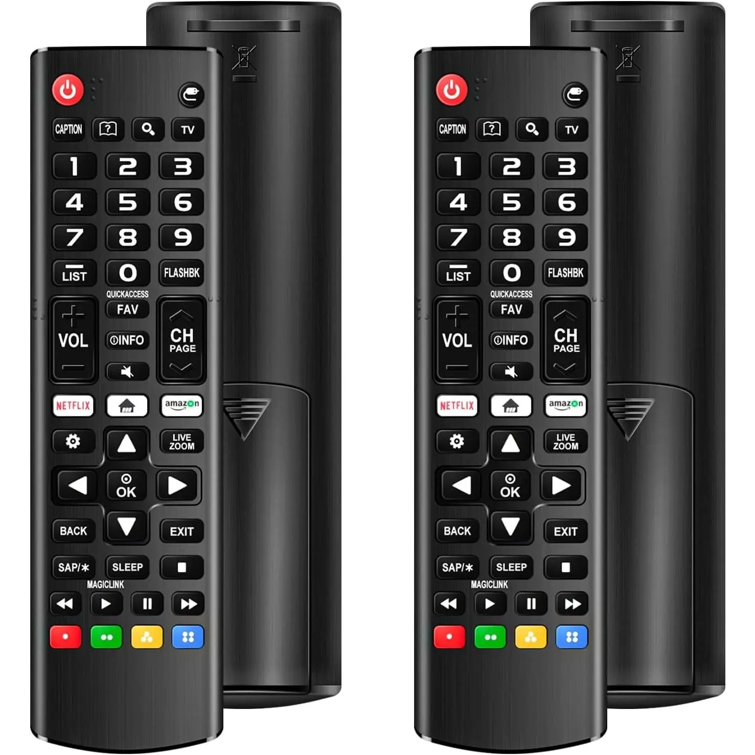 (Pack of 2) Universal Remote for   TV, Compatible with All  TV Remote Control LCD LED OLED UHD HDTV 3D 4K  TV Models, Replacement Remote for   TV with Netflix  Shortcuts Key