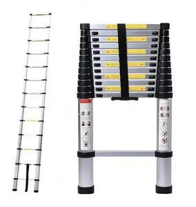 Aluminum Multi-Purpose Telescoping Ladder 16.4ft Extension Folding Ladder, 330lbs Max Load, Portable Collapsible Ladder for Home Office RV Roof, Adjustable Height, EN131 Certificated