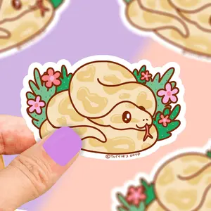 Turtle's Soup Pet Python Snake Laptop Decal Vinyl Sticker Waterproof Dishwasher Safe Decor Decorative