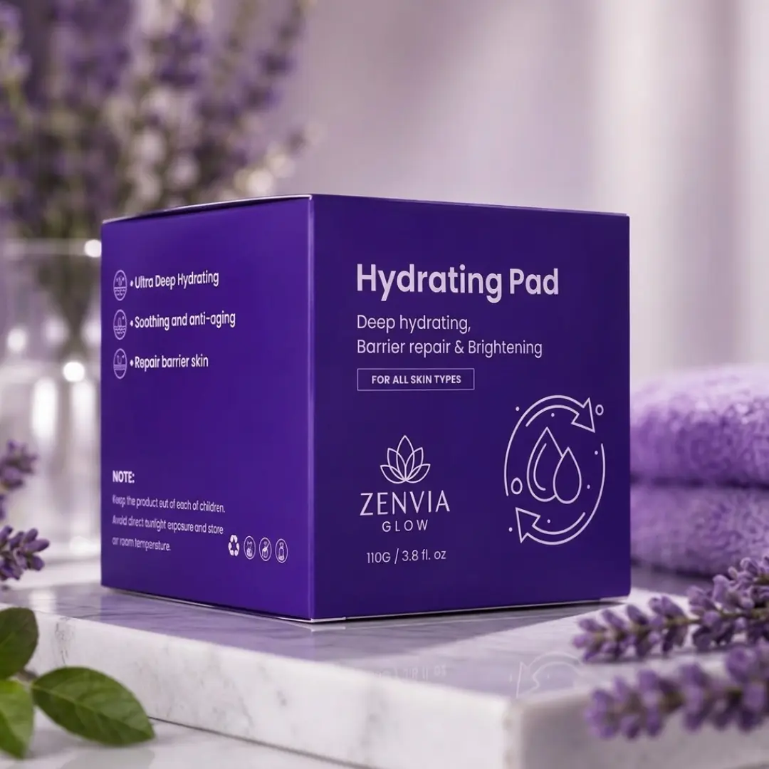 ZenviaGlow Hydrating Facial Toner Pads - Deep Hydrating, Barrier Repair & Brightening (110g / 3.8 fl. oz)