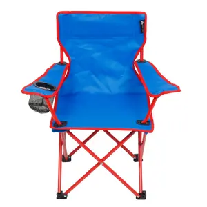 Childs Camp Chair, Blue, Weight Limits 125-lbs, Ages 5-12