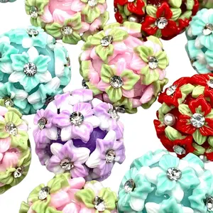 5pcs The Wedding Flowers Fancy Beads 22mm Large Beading & Crafting DIY Supplies