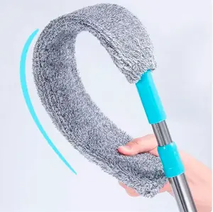 Retractable Under Bed Dust Cleaner Microfiber Duster 156CM Long Reach Cleaning Brush Furniture Gap Cleaner