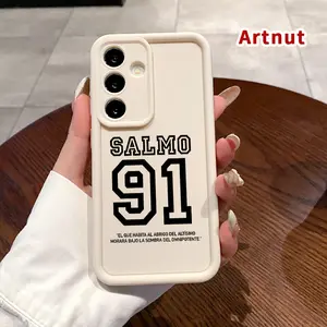 Psalm 91 Verse Phone Case Compatible with Samsung Galaxy S23 Ultra S24 Plus S25 S22+ Plus Shockproof Full Camera Protection Durable slim Silicone Cover