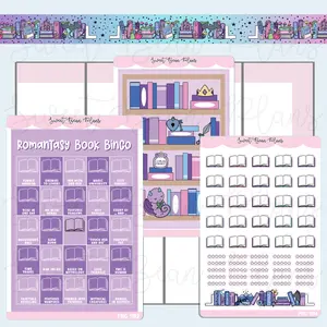 Romantasy Book Bingo Journaling Sticker Bundle | Fnc 1192-94