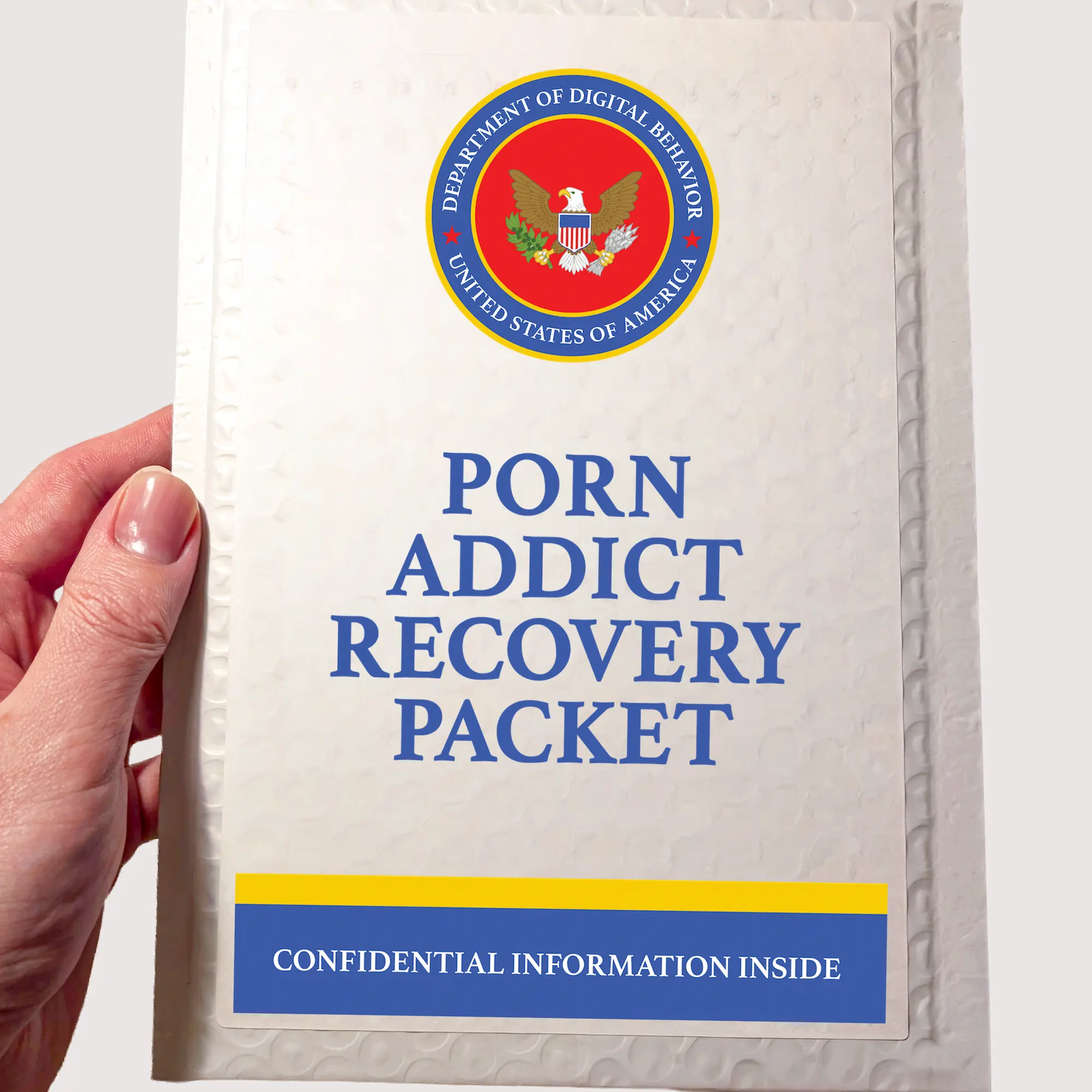 Prank Mail P Addict Recovery Packet, Anonymous Mailer White Envelopes Envelopes