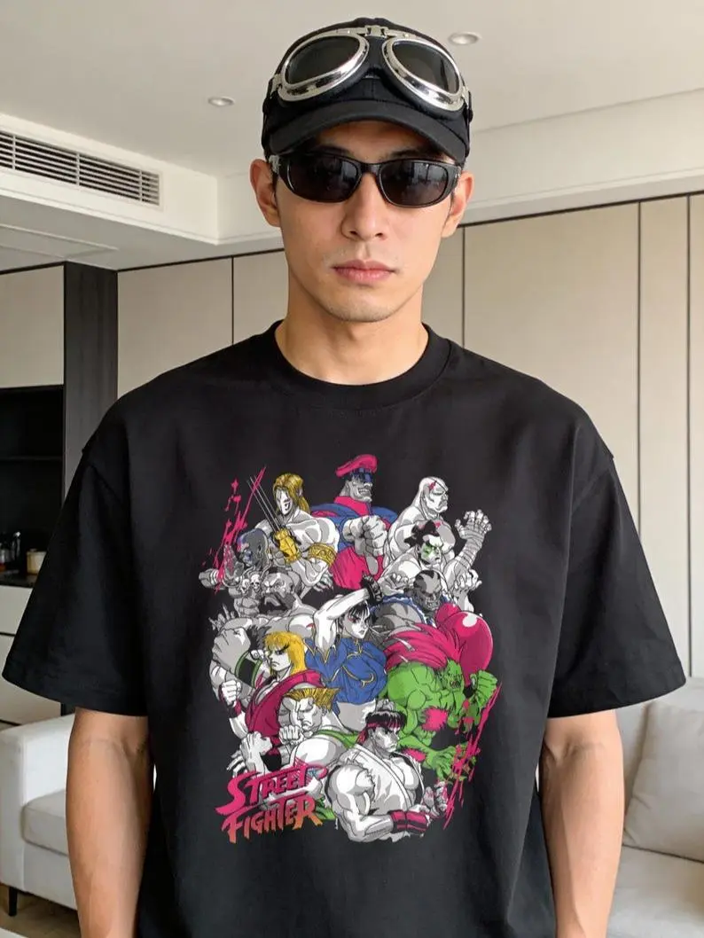 Street Fighting Shirt, Retro 90s Video Game Tee, Tekken, Mortal Kombat, Ryu, Ken Masters, Geeky Graphic, Gift for Him