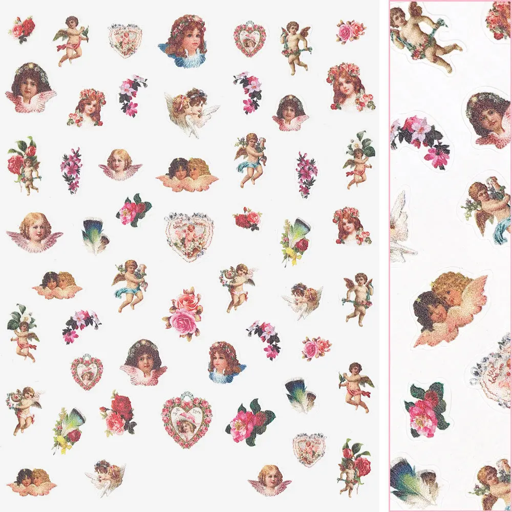 Valentine Nail Art Sticker / Angels