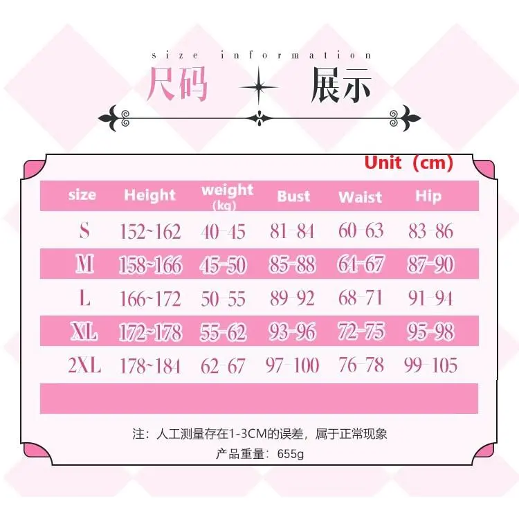 Game character Dorothy doro Cosplay Costume Halloween Carnival Sweet Lolita Dress Wig Women Dorothy Coffee Maid Uniform