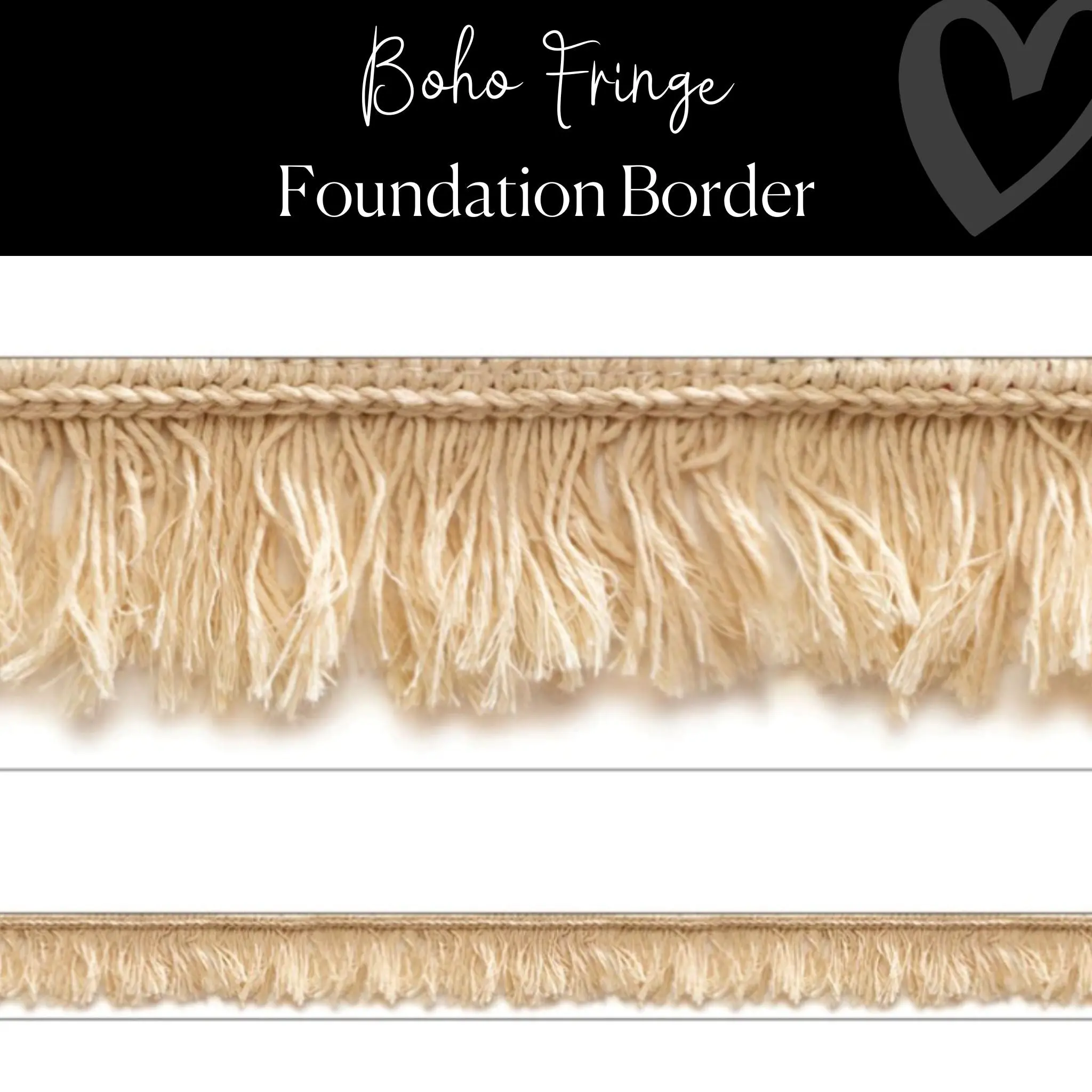 Boho Fringe Bulletin Board Border