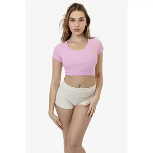 43080 - Baby Rib Scoopneck Crop Top