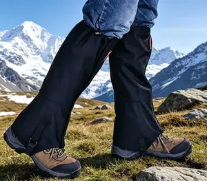 Durable 600D Oxford Waterproof Gaiters Adjustable Leg Covers for Hiking Trekking Skiing & Desert Adventures Men Women 48x43CM Anti-Tear Cloth
