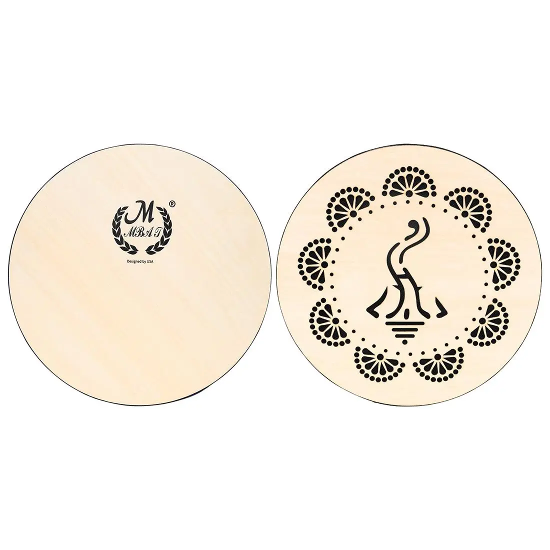 10 Inch Cloud & Water Pattern Drum, Ethnic Style Musical Instrument for Adults, Musical Instrument for Home & School & Performance