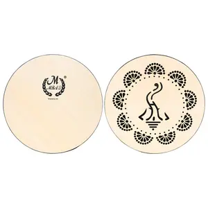 10 Inch Cloud & Water Pattern Drum, Ethnic Style Musical Instrument for Adults, Musical Instrument for Home & School & Performance