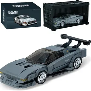 1:32 Scale Classic Sports Car Building Blocks Set 368pcs Model Car Kit, M1 Sports Car Racing Model with Display Case, DIY Assembly, Creative Collectible Toy, Ideal Gift for Halloween Christmas, Birthday Gift for Boys