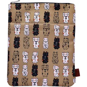 Washable Book Sleeve with Zipper for Book Lovers, Book Protector Covers for Paperbacks, Medium 11 Inch X 8.7 Inch