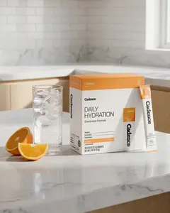 Cadence Performance Core Hydration Orange Electrolyte Powder Mix Sachets - 30 Packs, 150g Sugar-Free Daily Supplement Pack with Magnesium, Salts for Body Hydration