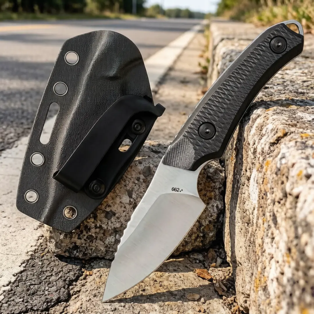 BK662 multifunctional EDC straight knife, fixed-blade knife, lightweight pocket knife, kitchen tool, camping and hiking essential, men’s gift, multi-tool