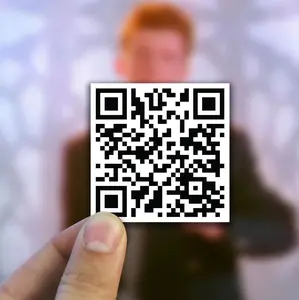 Rick Roll Sticker | Prank Sticker | Meme Sticker | Laptop Sticker | Water Bottle Stickers | Vinyl Stickers | Funny Sticker