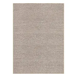 8x10 Washable Area Rug, Brown Low Pile Soft Carpet with Non-Slip Backing, Stain Resistant Large Rug for Living Room Bedroom Dining Room
