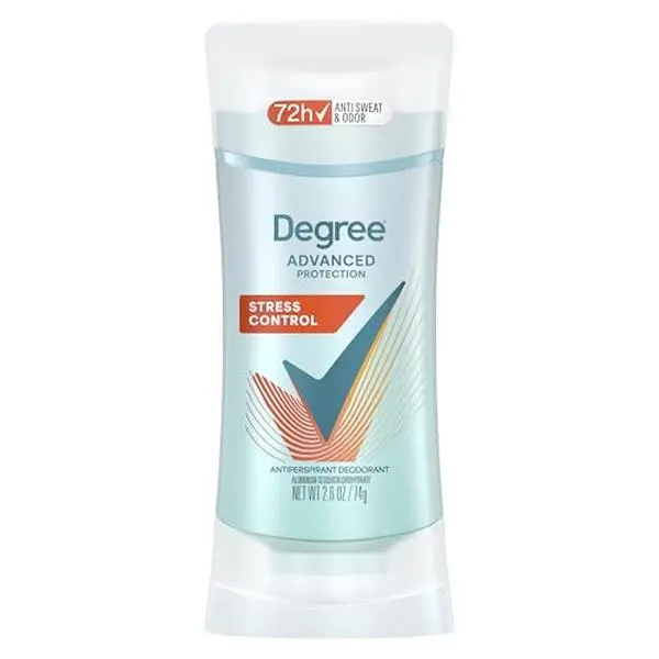 Degree Antiperspirant Deodorant Stress Control 2.6 oz | 72-Hour Sweat & Odor Protection for Women with Body Heat Activated® Technology