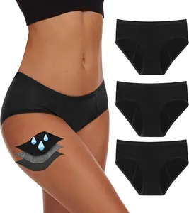 YESWEL Period Underwear For Women, Leak-Proof Hipster, Brief, Heavy Flow, 3 Pack
