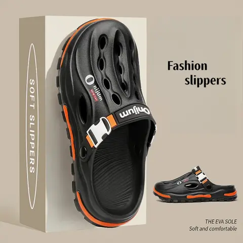 Unisex Clog Shoes, Thick Sole EVA Slip-On Slides, Indoor & Outdoor Use, Trendy Soft Slippers, Slip Ons Slippers, Comfortable and Stylish Footwear