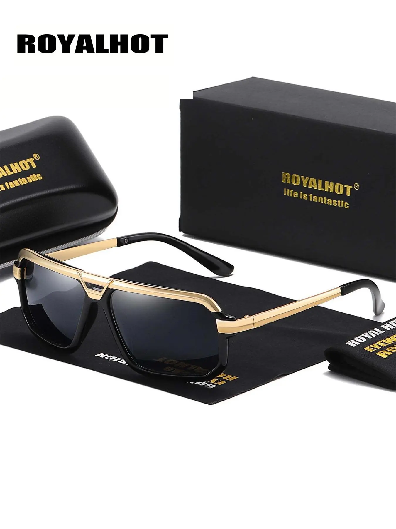 Summer Top Bar Design Sunglasses, New Personality Travel Accessories for Women & Men, Lightweight and Durable for Outdoor Sun Protection Glasses for Daily Use, Eyeglass