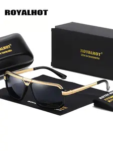 Summer Top Bar Design Sunglasses, New Personality Travel Accessories for Women & Men, Lightweight and Durable for Outdoor Sun Protection Glasses for Daily Use, Eyeglass