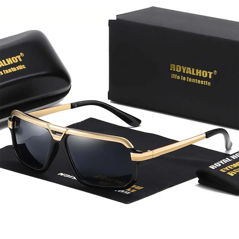 Summer Top Bar Design Sunglasses, New Personality Travel Accessories for Women & Men, Lightweight and Durable for Outdoor Sun Protection Glasses for Daily Use, Eyeglass