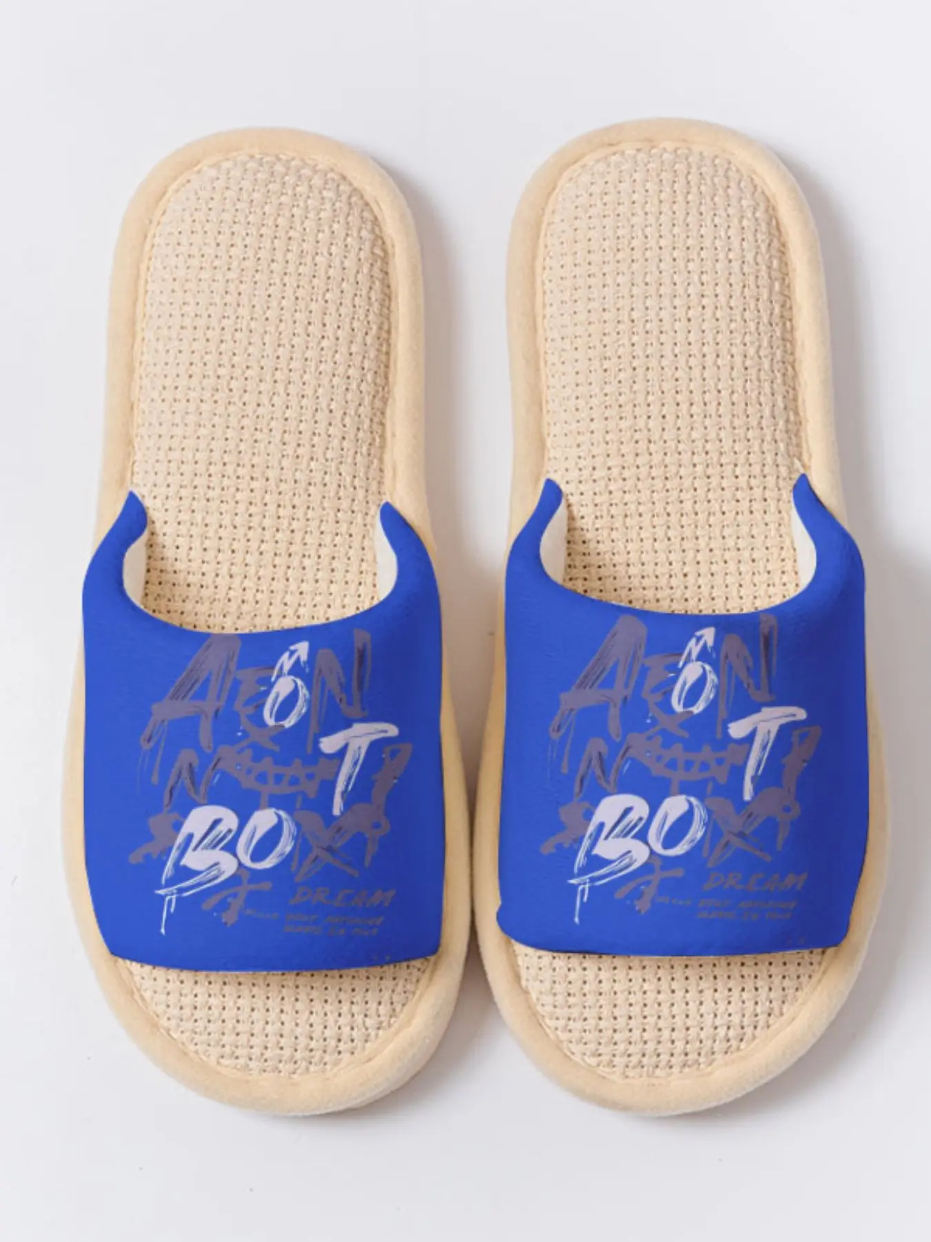 Graffiti Letter Smile Slippers Cloud-Feeling Sweet Cool Street Trendy Style Indoor Outdoor Must-Have