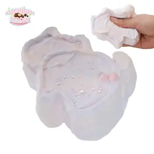[WenQing Taba Squishy] Flush Kitten - Handmade Taba Squishy/Squishy Toy, All Silicone Reborn Squishy, ​​​​​​Fidget Toy, 213g, Taba Squishy, ​​​​​​Perfect Gift for Boys and Girls Stress Relief Relaxation
