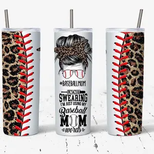 20oz Baseball Mom Tumbler Drinkware