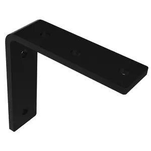 Live Edge Timber  3 in. L Style Shelf Bracket, Black