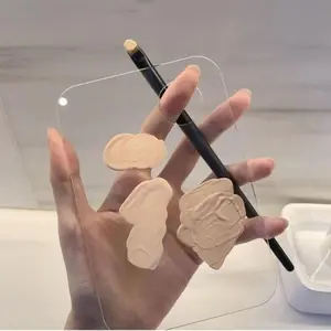 Acrylic Transparent Palette, 1 Count Multifunctional DIY Paint Palette Tray for Beauty, Makeup Palette for Nail Art Eye Shadow Eyelash