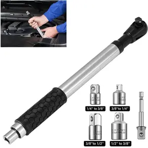 1/2" Offset Extension Wrench Impact Ratchet Extender for Electric Drill Adapter High Torque Impact Tool