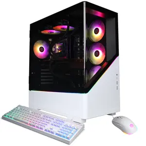 CyberPowerPC SLC10200CPGV19 Gaming PC, Intel Core Ultra 9 285, 32GB DDR5, GeForce RTX 5070 12GB, 2TB PCIe 4.0 NVMe SSD, WiFi/BT, RGB Gaming Keyboard/Mouse & Windows 11 Home