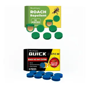 20Pcs MoonSpry Roach Bait Gel: Professional Cockroach Killer, Fast Acting Pest Control Stations for Home & Kitchen. Say Goodbye to Roaches! Indoor and Trap moon spray Repellent Set
