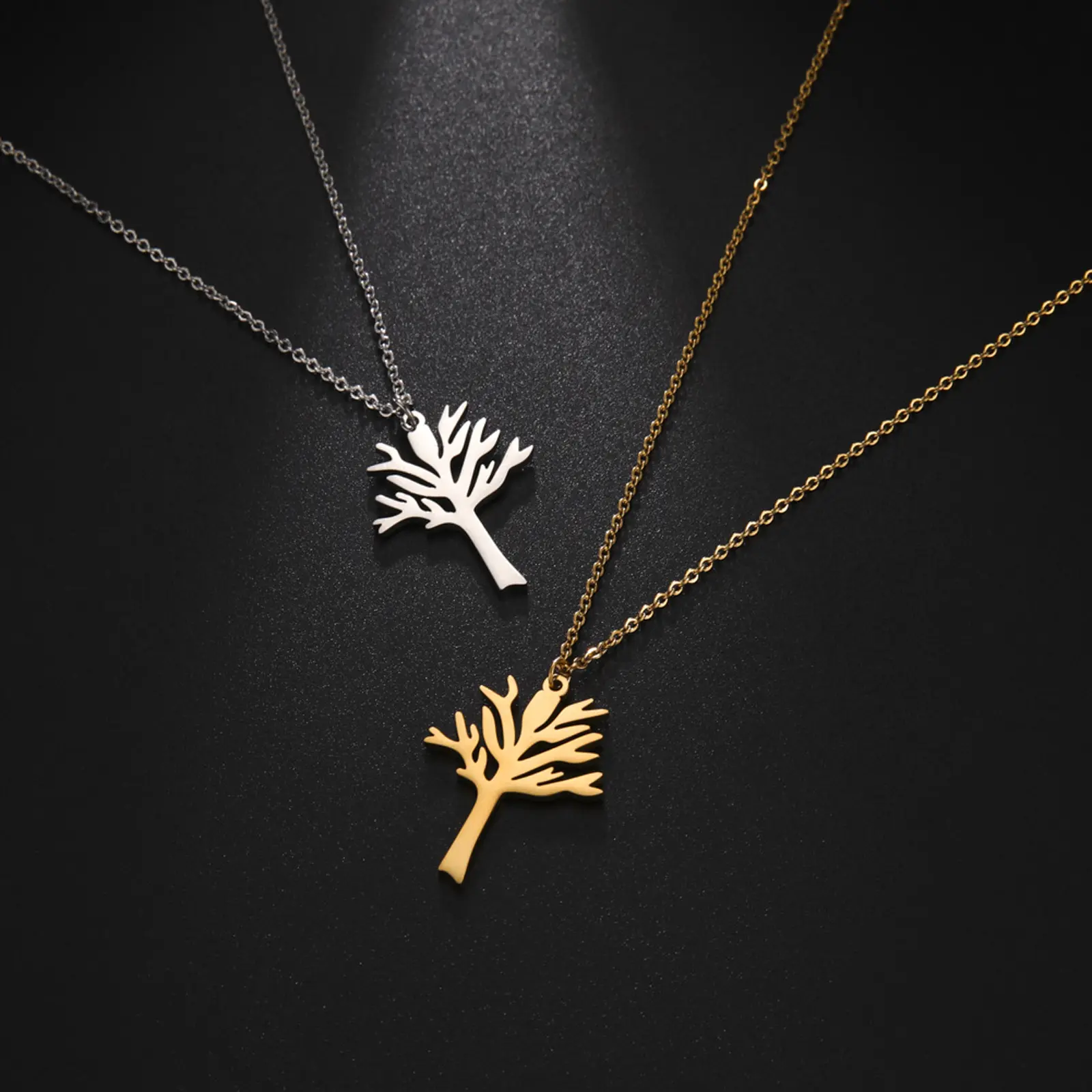 Life tree branch pendant necklace men and women couple necklace daily wear gift Life tree branch pendant necklace men and women couple necklace daily wear gift