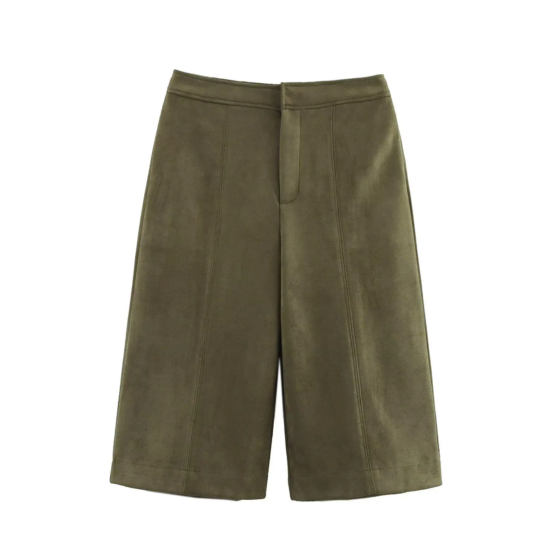 Military green shorts
